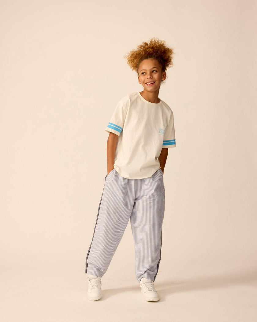 Friday Pant in Oxford Blue Stripe