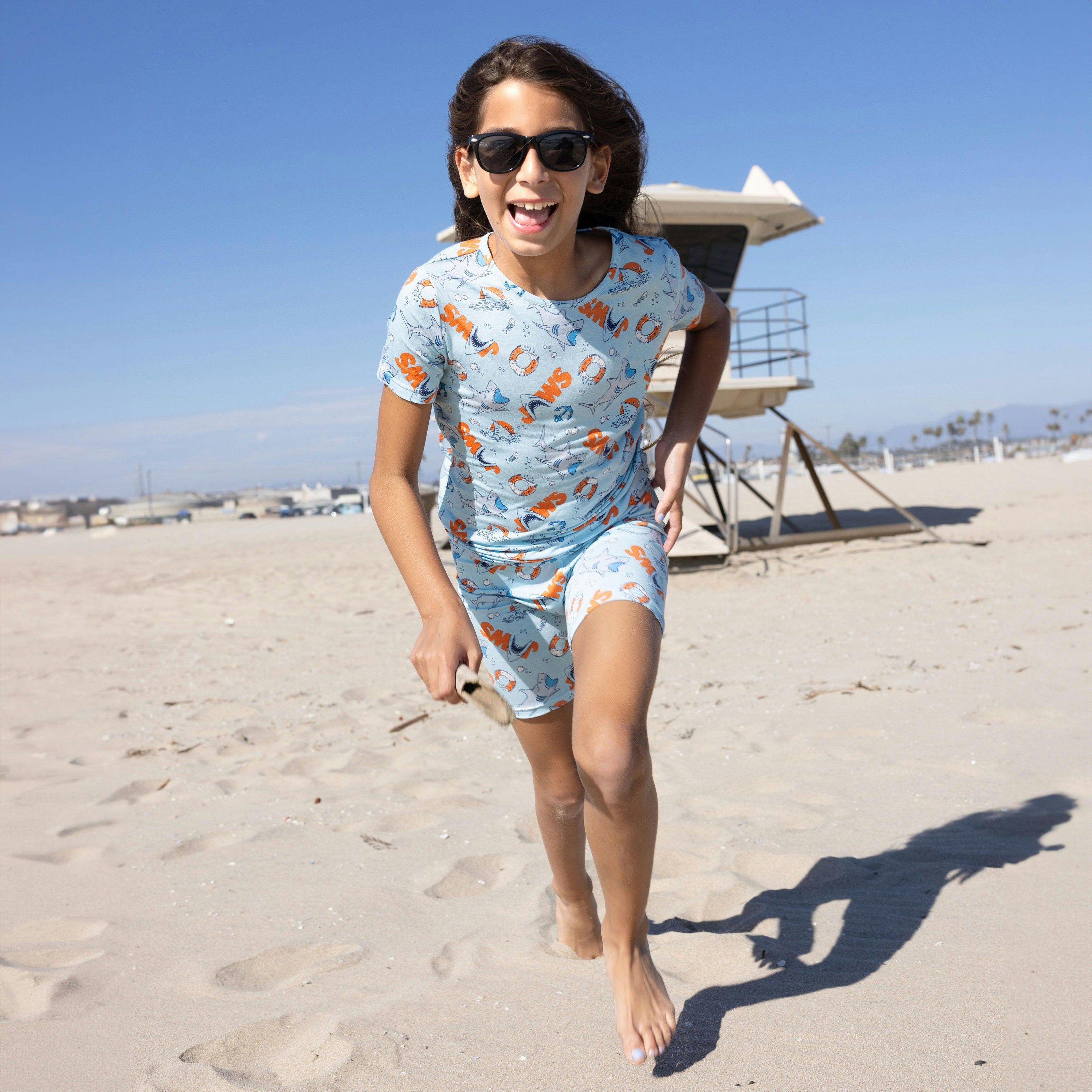JAWS Bamboo Kids Pajama Short Set