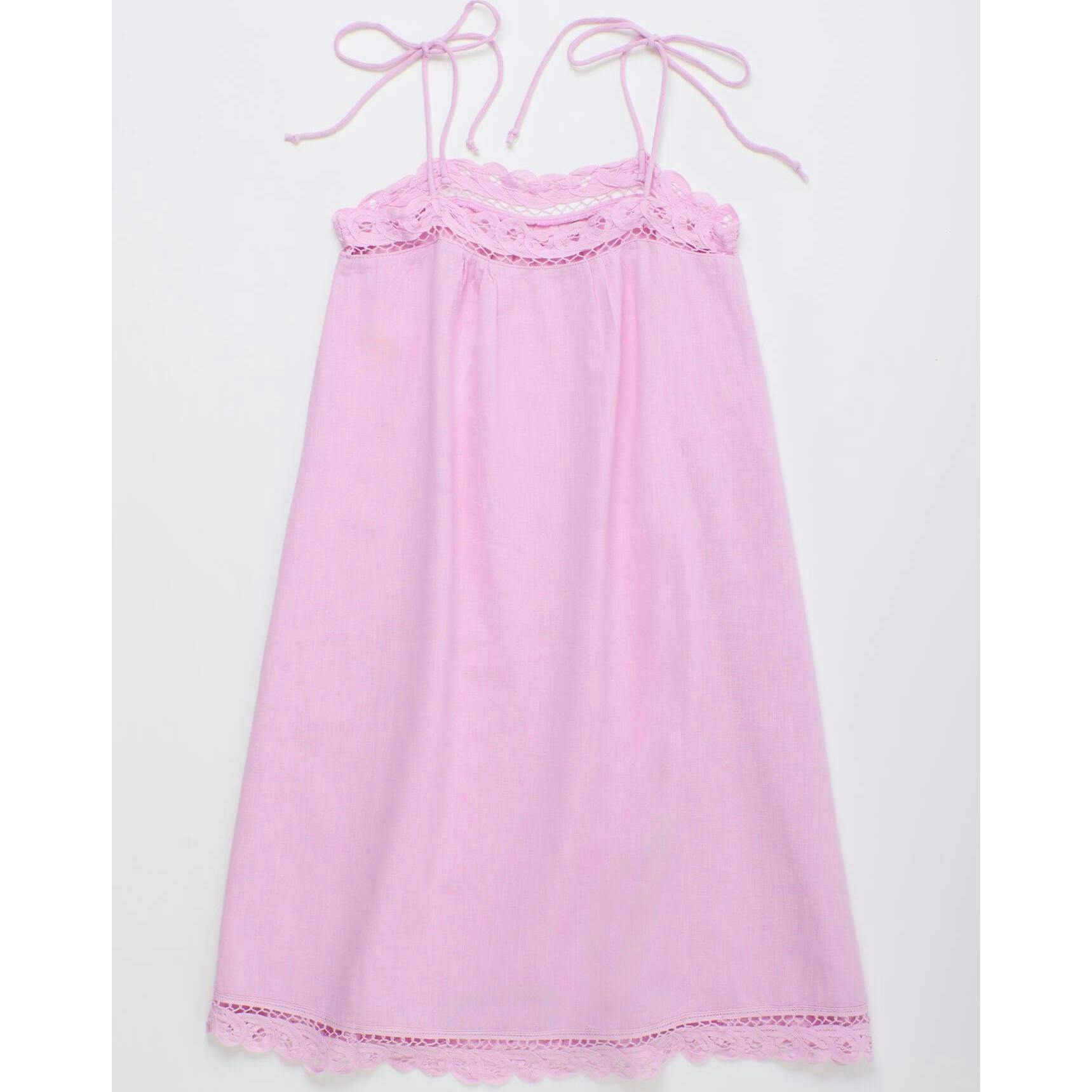 ISLA LACE DRESS PINK