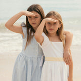 Linen Dress with Peter Pan Collar