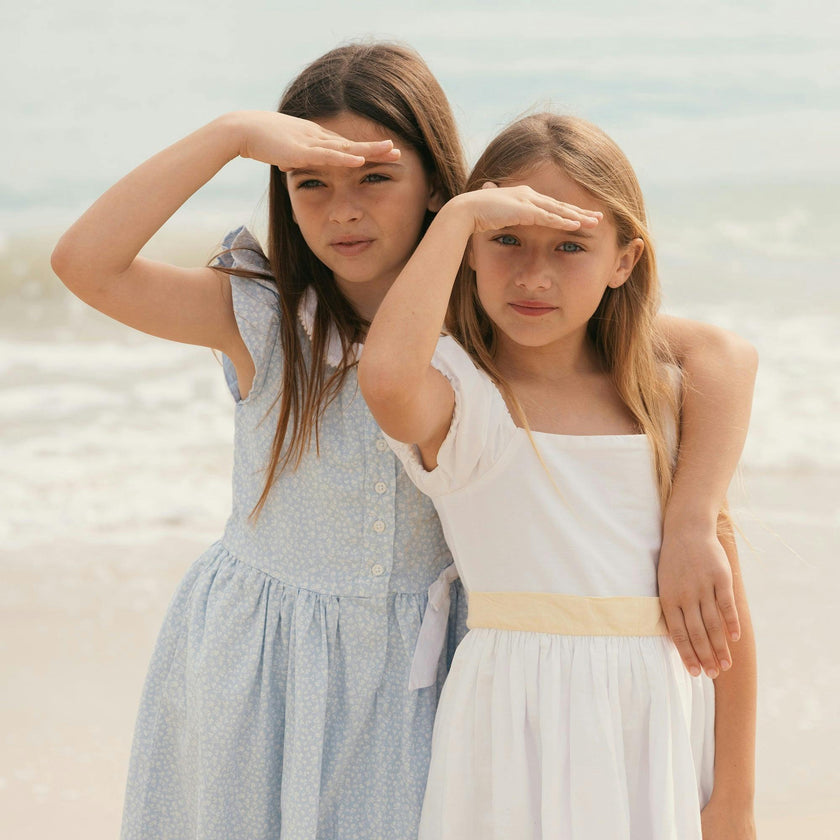 Linen Dress with Peter Pan Collar
