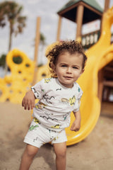 Coloring Book Print Tee & Short Set