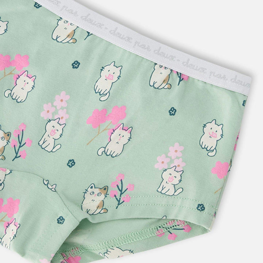 Boyshort Panties (Pack Of 3) Printed Organic Cotton