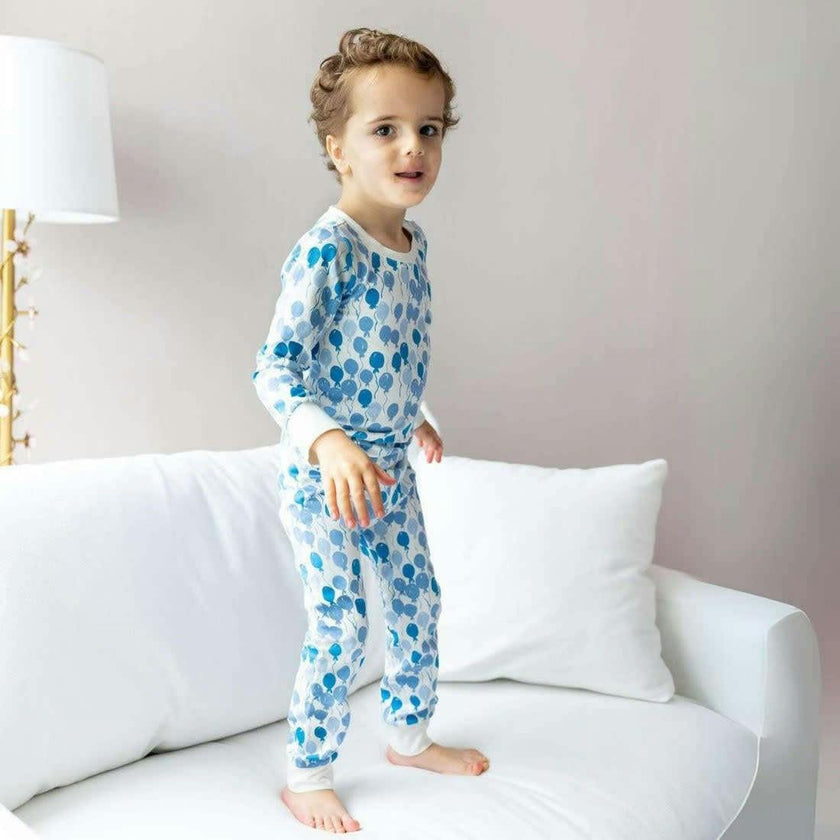 Print Long Sleeve Cuffed Pajamas