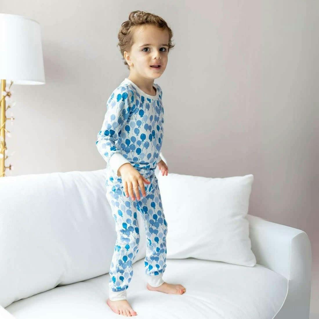 Print Long Sleeve Cuffed Pajamas