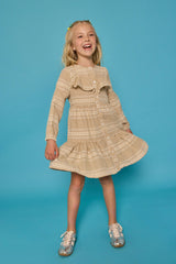 Western Dress - Geneva Gingham Khaki