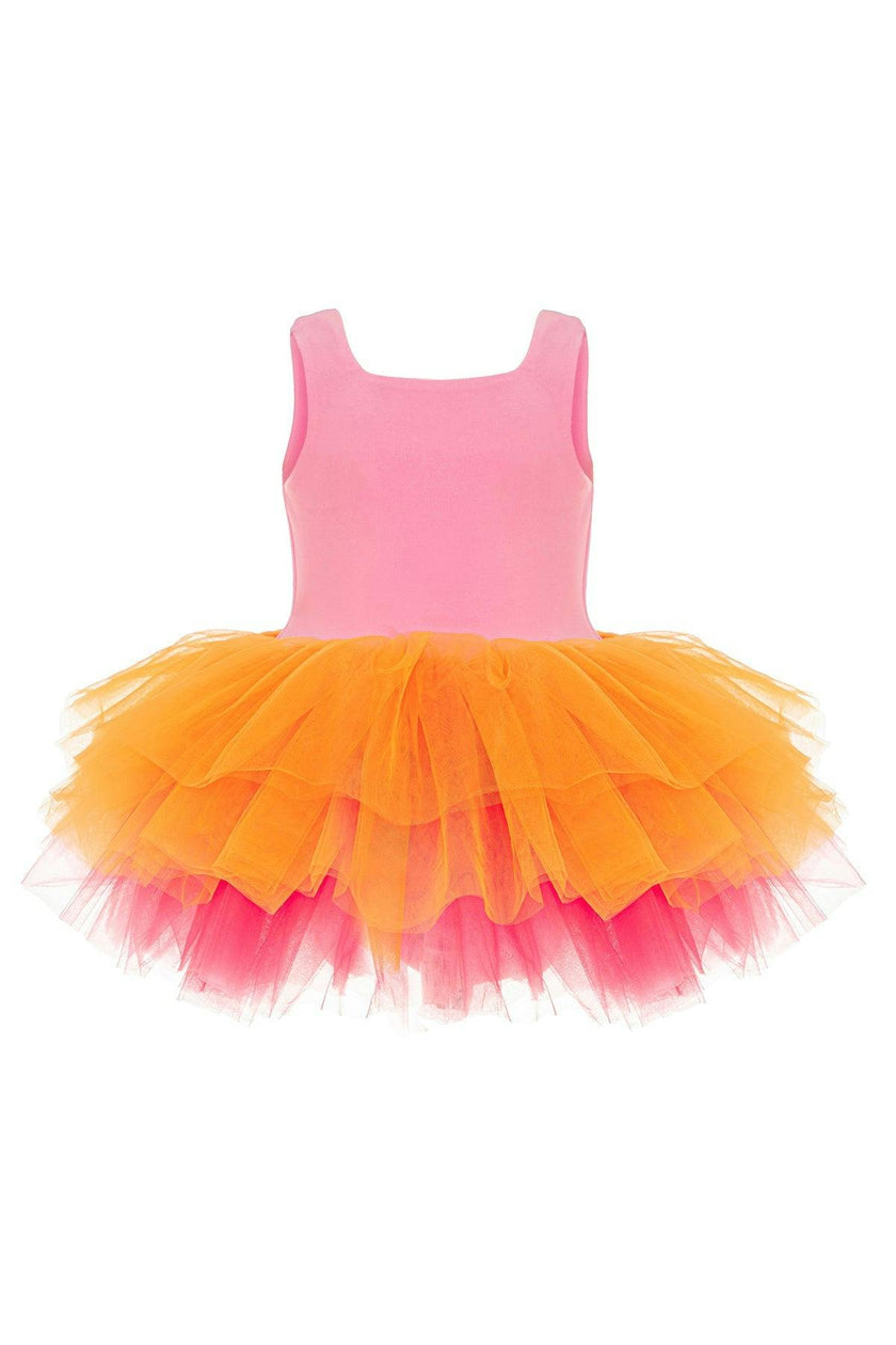 Coral Peony Tutu Dress