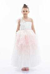 Pink Baylor Tulle Gown
