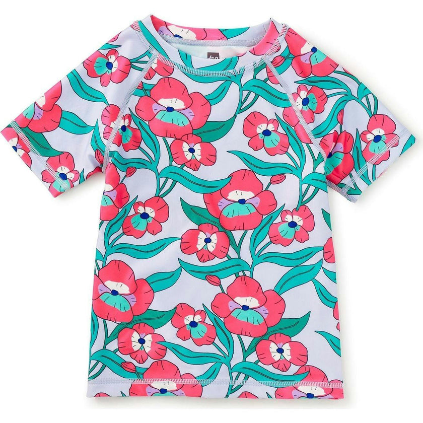 Short Sleeve Rash Guard, Red