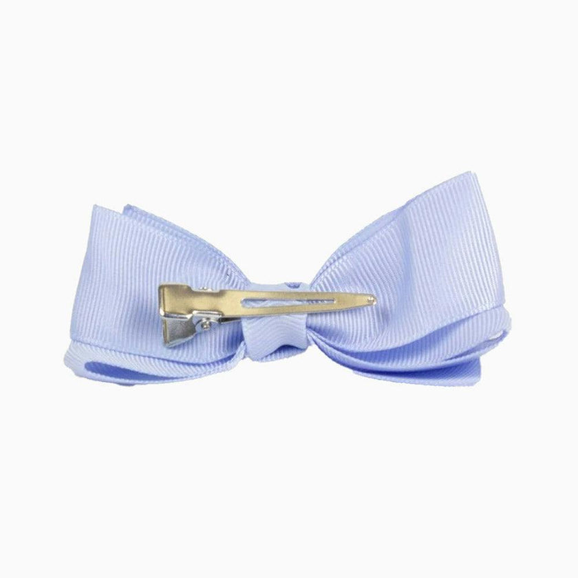 Large Bow Hair Clip in Bluebell