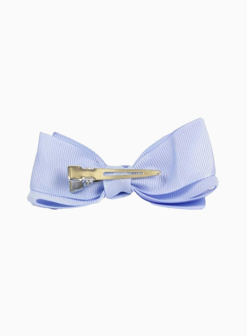Large Bow Hair Clip in Bluebell