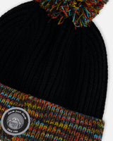 Lined Knit Winter Hat with Pompom