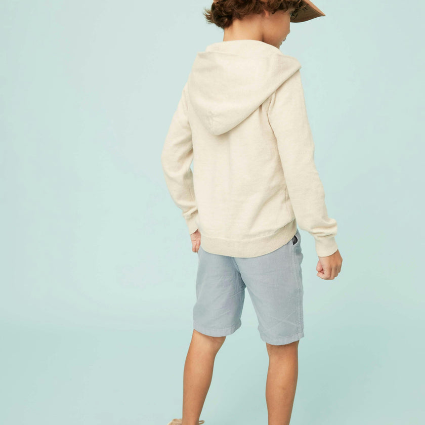 Beige Cotton Hoodie