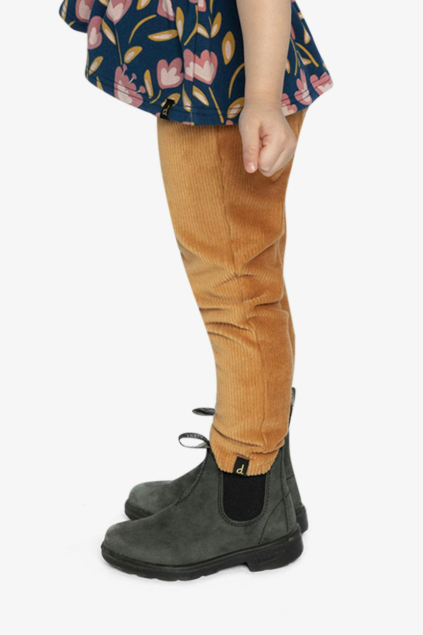 Stretch Velour Treggings Yellow