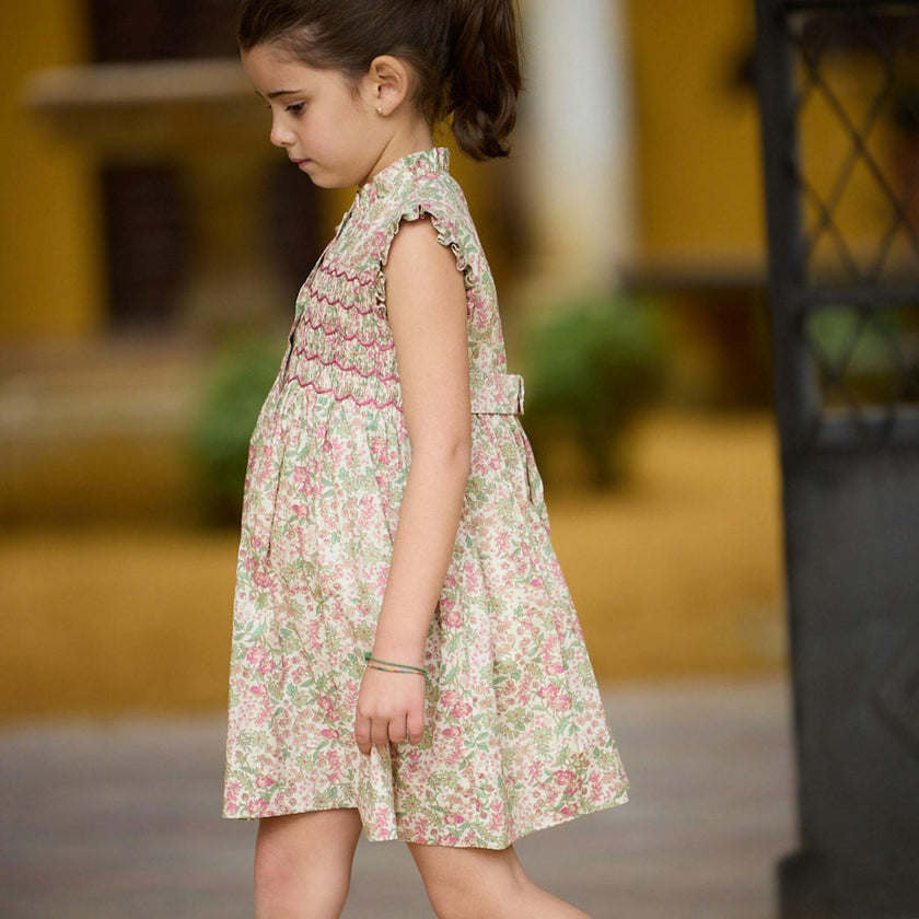 Hydrangea Dress Purple Green Liberty