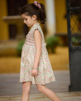 Hydrangea Dress Purple Green Liberty