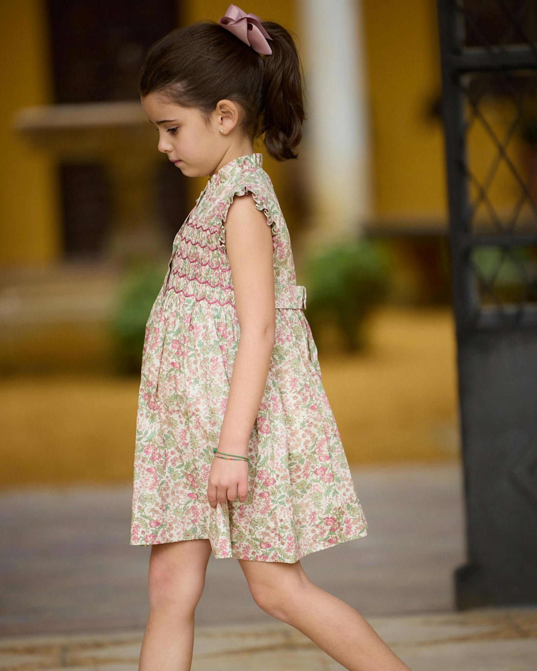 Hydrangea Dress Purple Green Liberty