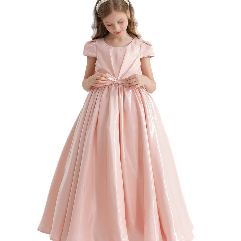 Pink Bow Long Brea Dress