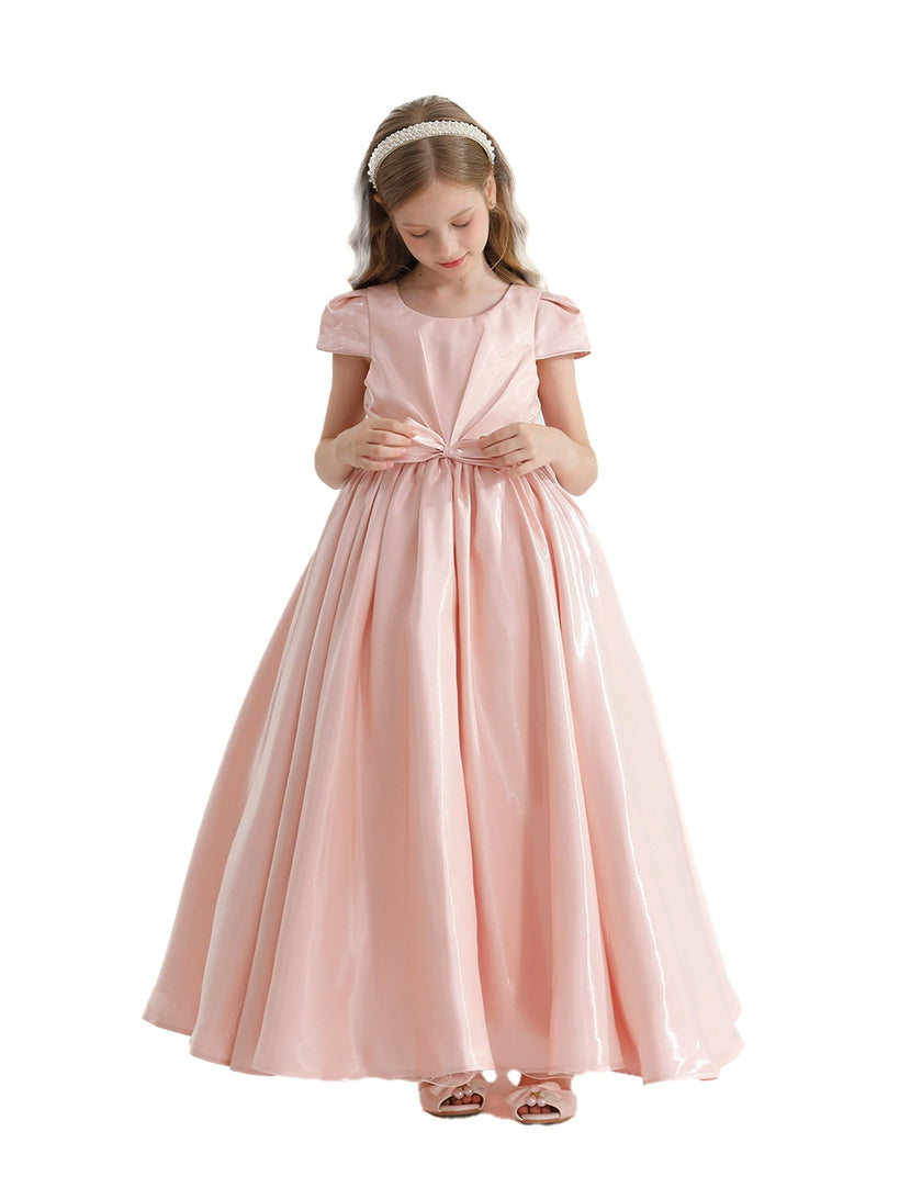 Pink Bow Long Brea Dress