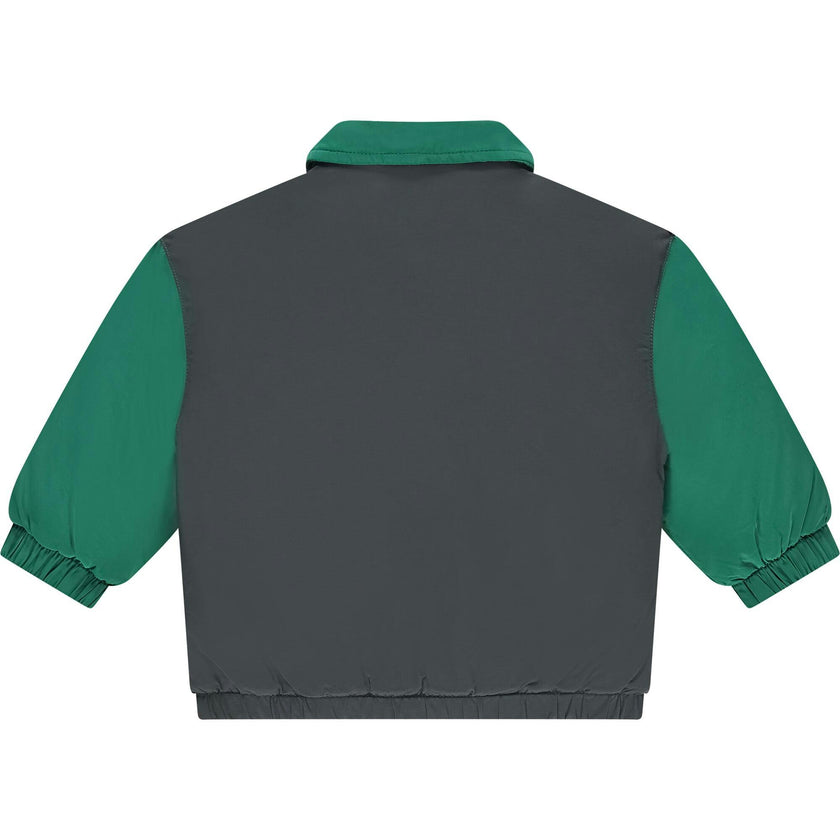Colorblock Nylon Bomber Jacket