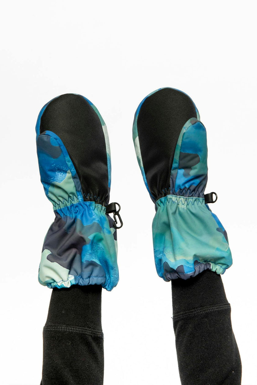 Play Winter Mittens Blue Camouflage