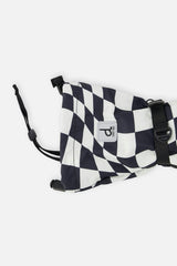 Teknik Winter Mittens White Checkered Print