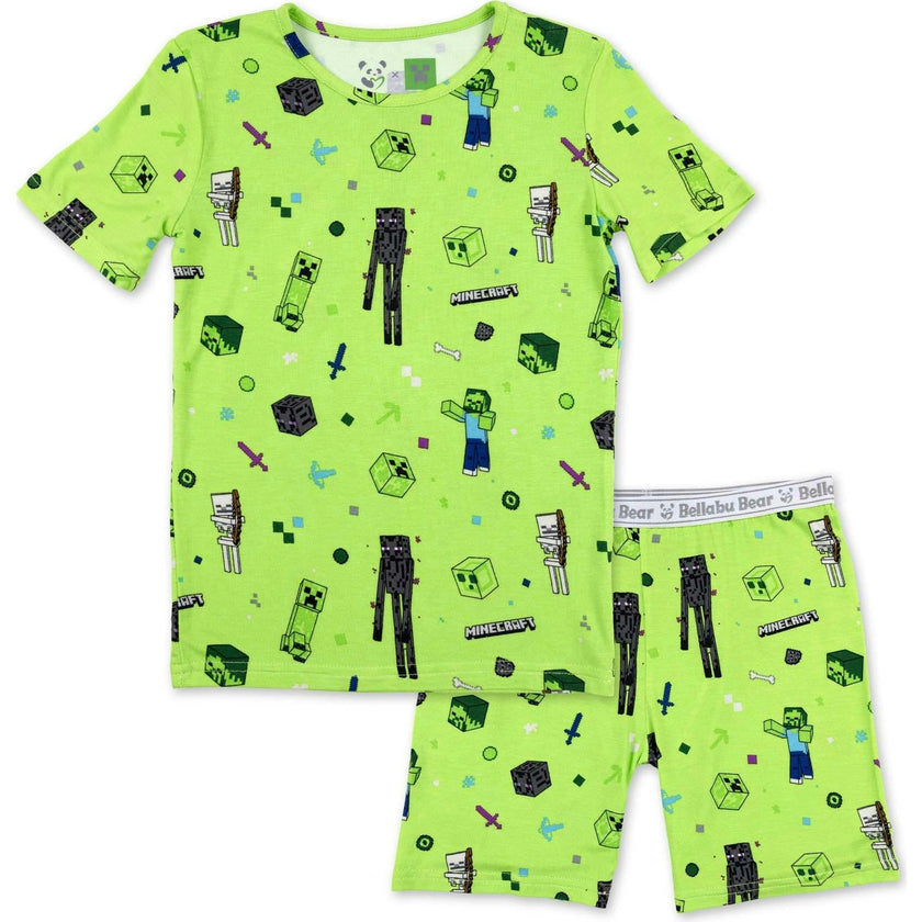 Minecraft Mob Squad Kids Pajama Short Set