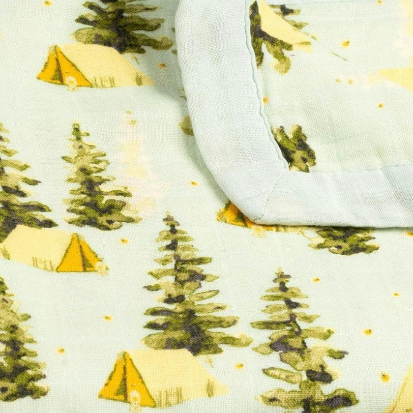 Camping Big Lovey Three-Layer Muslin Blanket