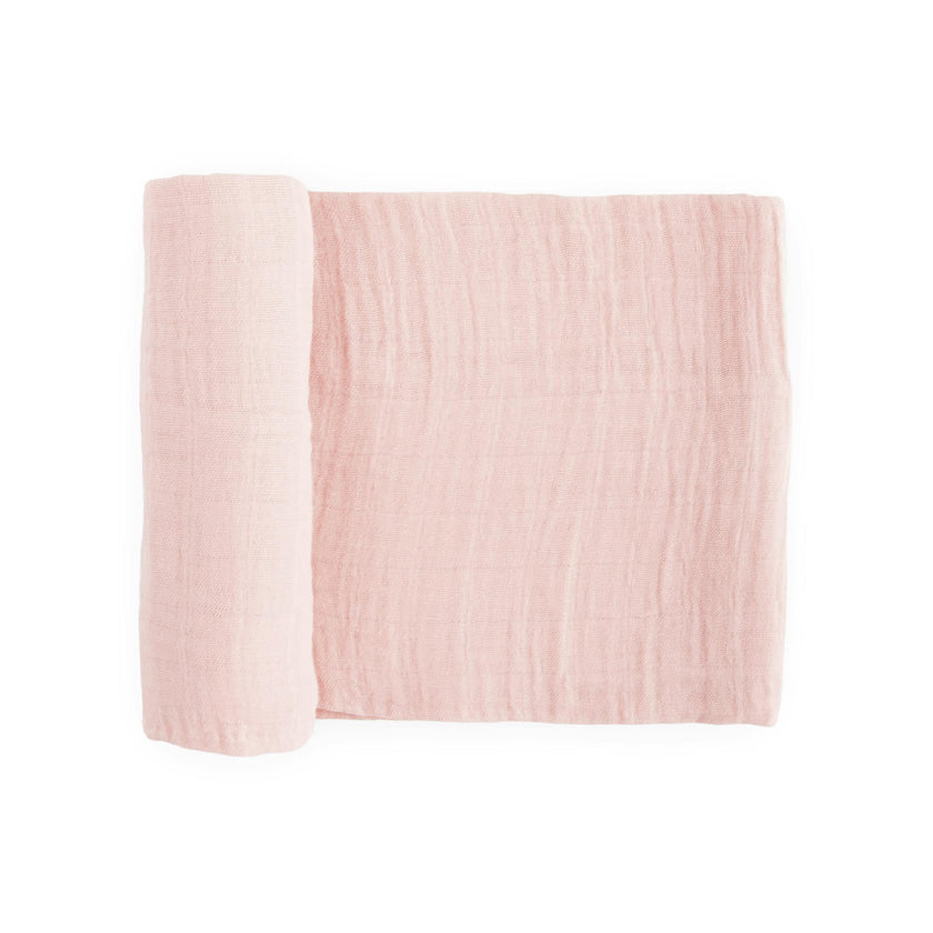 Cotton Muslin Swaddle Blanket - Light Pink
