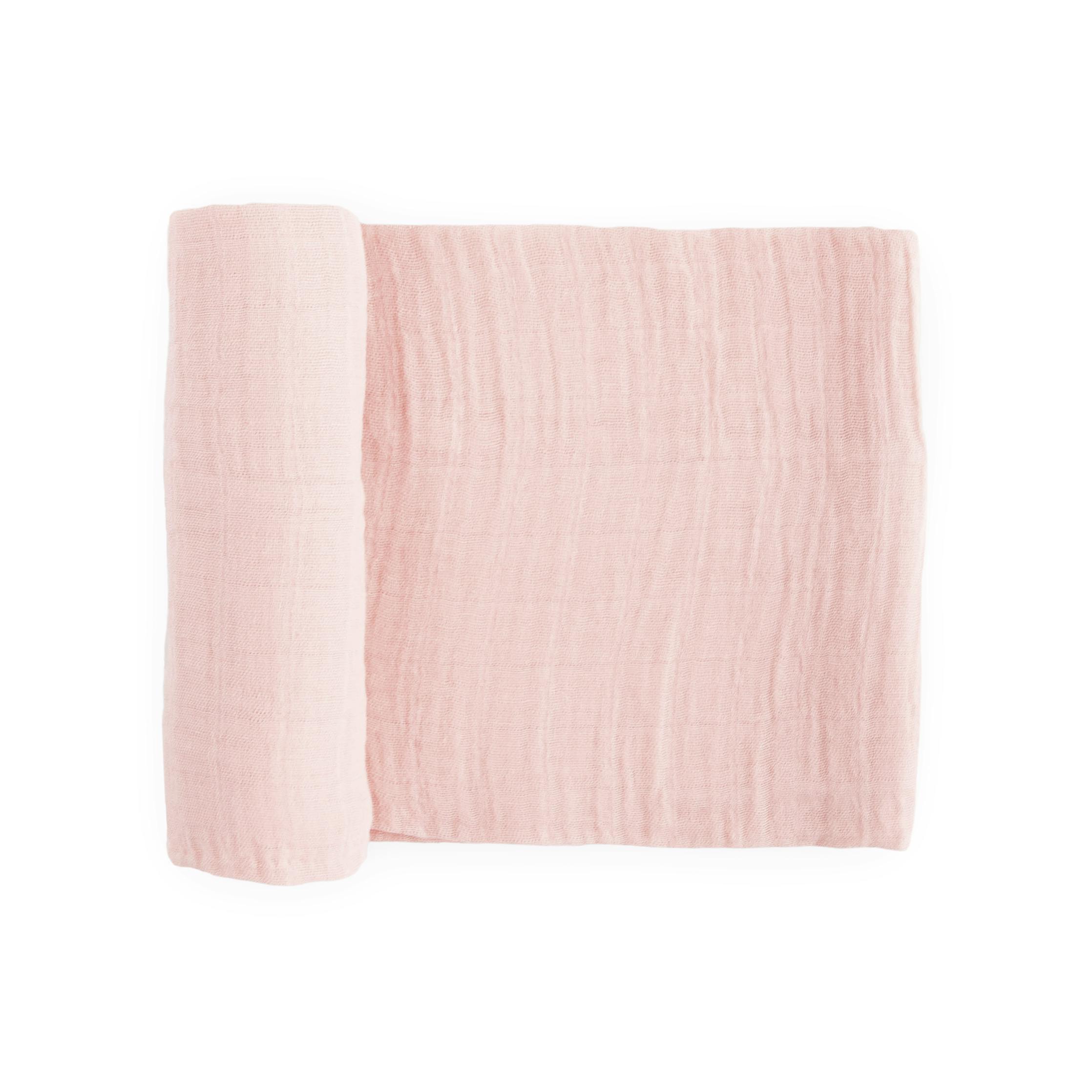 Cotton Muslin Swaddle Blanket - Light Pink