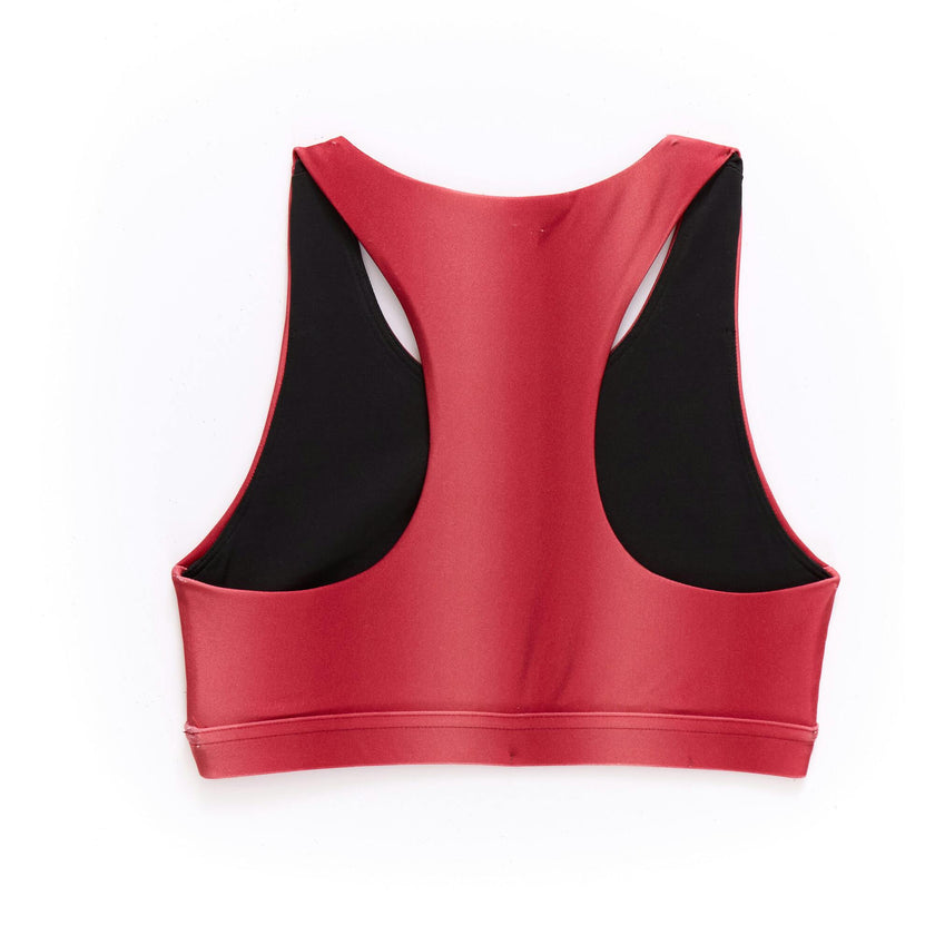 Girls Sports Bra in Red Ombre