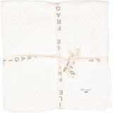 Lace Knit Blanket White
