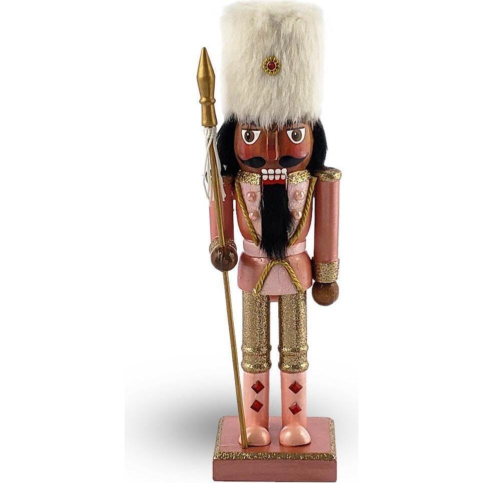 African American Christmas Nutcracker Rose Gold
