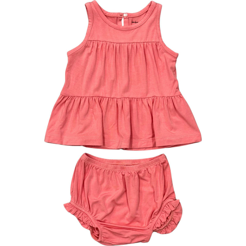 Baby Girl Double Peplum & Bloomer Set