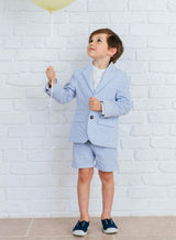 Sebastian Blazer in Pale Blue Stripe