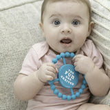 Fun Has Arrived Beaded Round Grip Silicon Teether