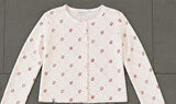 Girls Printed Pointelle Cardigan