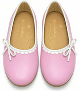 Beatrice Flat in Pink/Ivory
