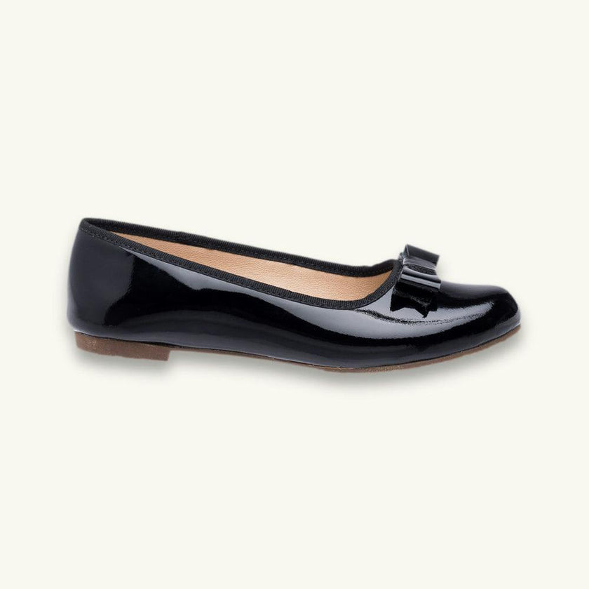 Camille Ballet Flat | Black Patent Leather