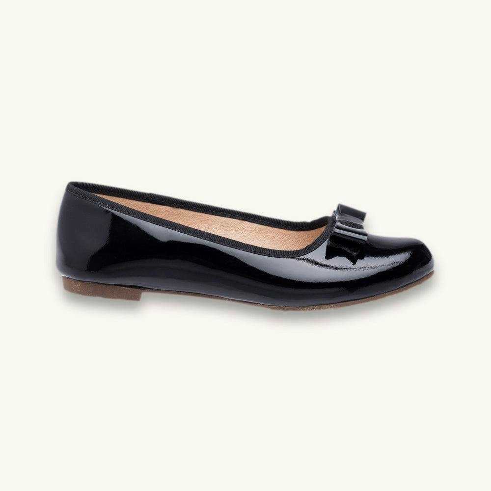 Camille Ballet Flat | Black Patent Leather