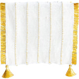 Gold Fringe Table Runner