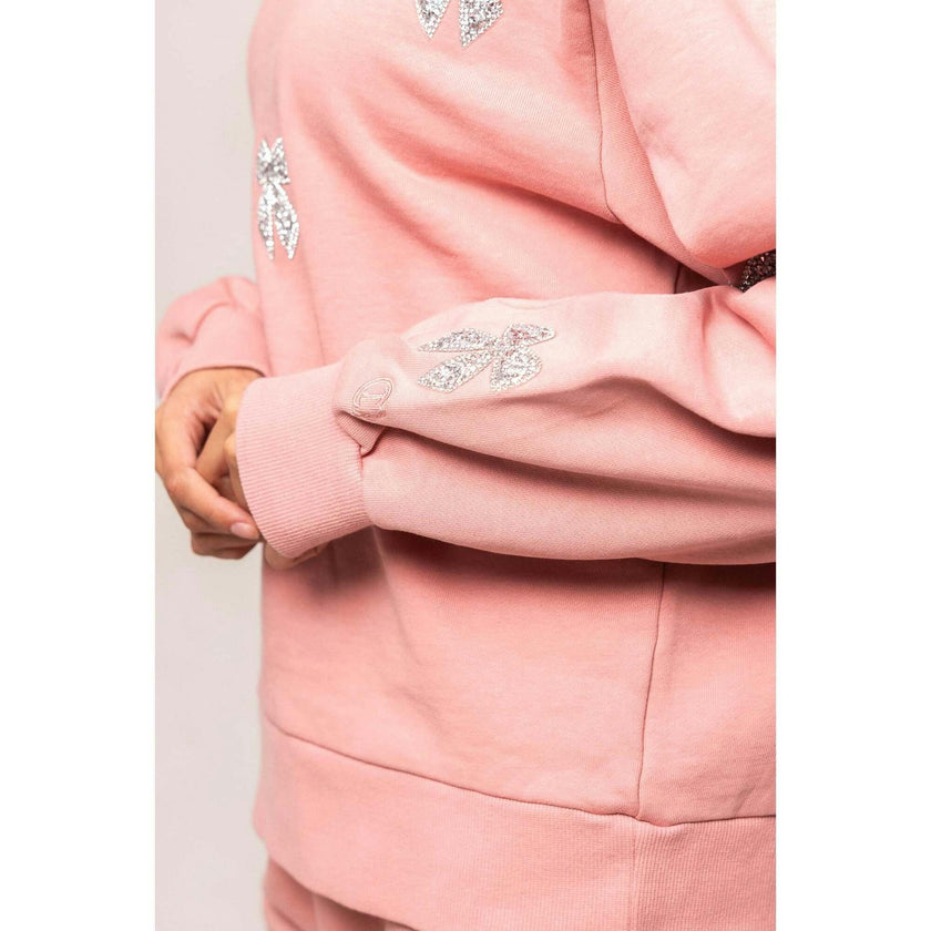 Micah Crew Neck Sweatshirt in Pink & Bows