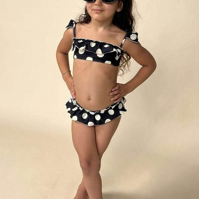 Polka Dot Mini Cabana Bikini Set