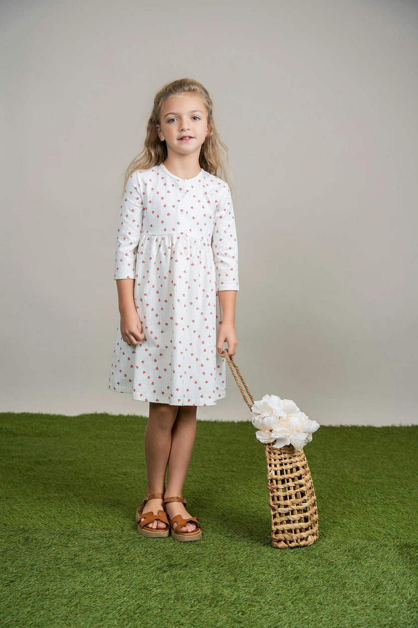 Strawberry and Pear Printed Dress