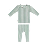 Vertical Pinstripe Loungewear Set