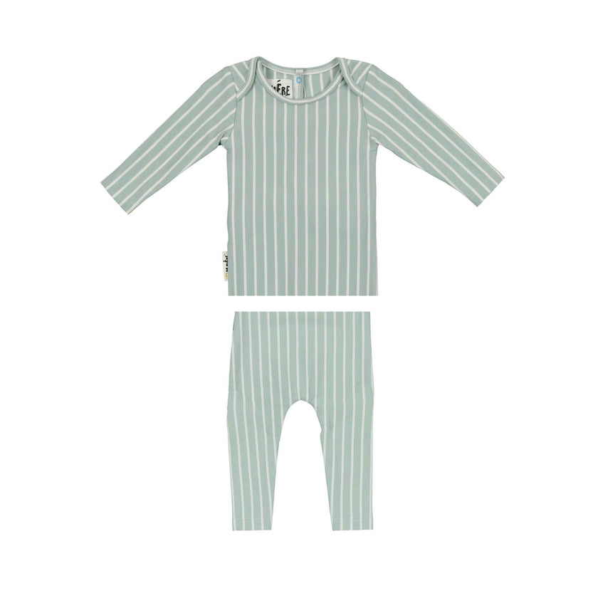 Vertical Pinstripe Loungewear Set