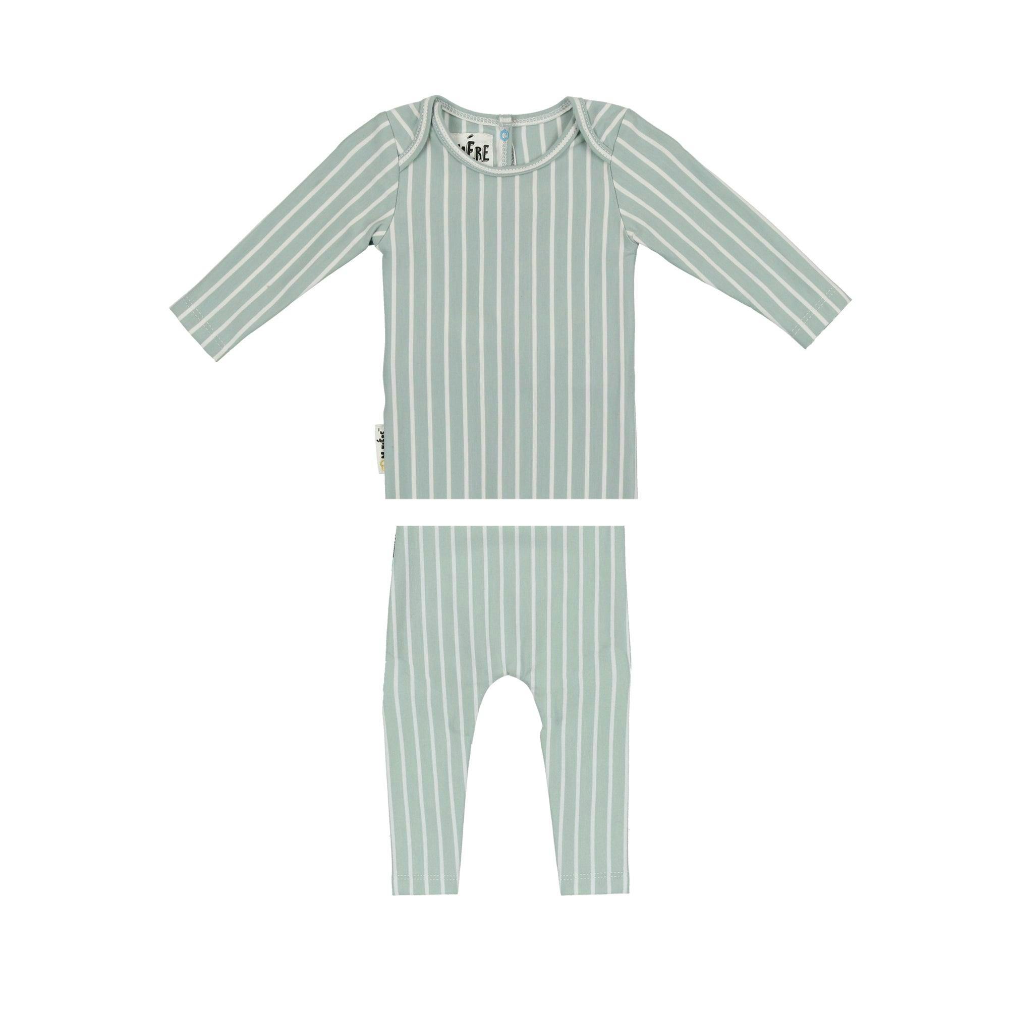 Vertical Pinstripe Loungewear Set