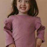 Organic Ruffle Long Sleeve Top Set of 2