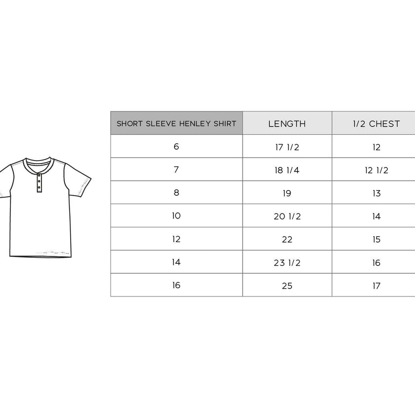 Short Sleeve Henley Shirt