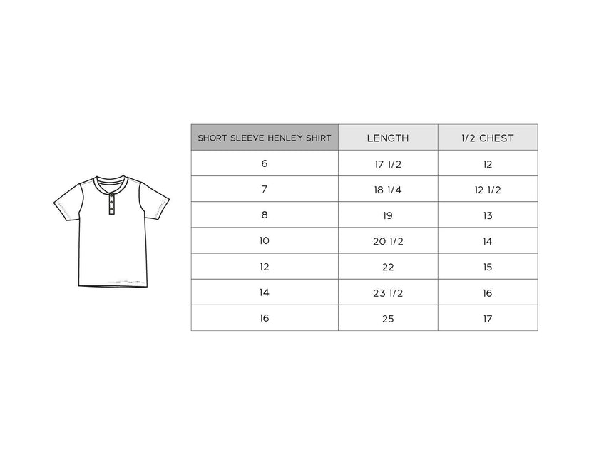 Short Sleeve Henley Shirt